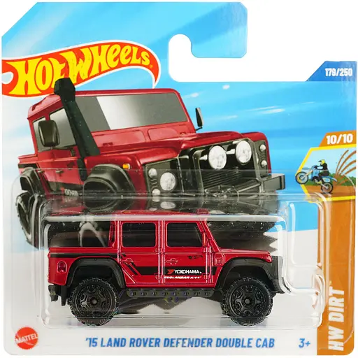 Базовая машинка Hot Wheels HW Dirt 15 Land Rover Defender Double Cab красная (5785) JBB06-N521     
