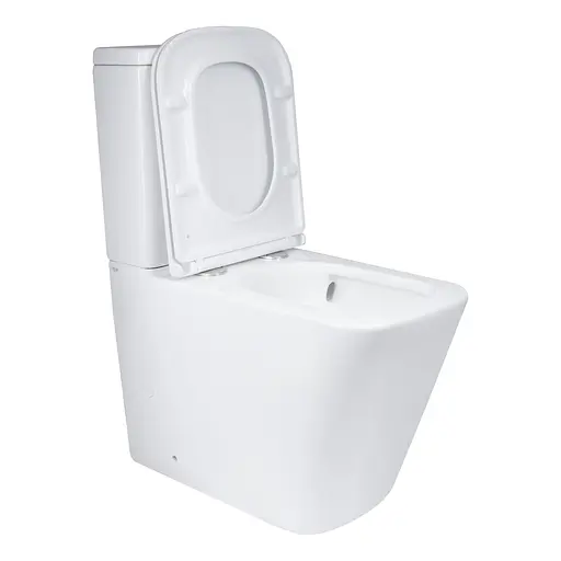 Унитаз напольный Qtap Tern Ultra Quiet безободковый с сиденьем Soft-Close QT17222175AUQ1W White, Белый - фото 5