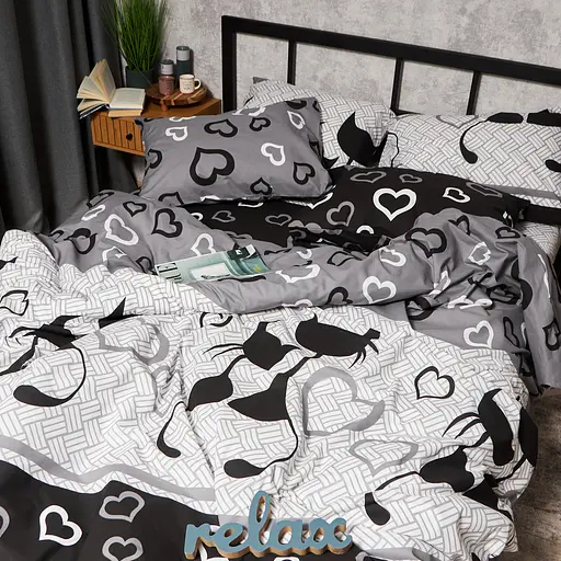 Підковдра Moon&Star Бязь Gold Люкс Feline Romance Євро 200x220 см - фото 4