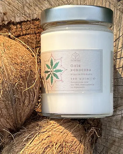 Кокосова олія холодного віджиму (Extra Virgin) Чистий Смак 300 мл - фото 4