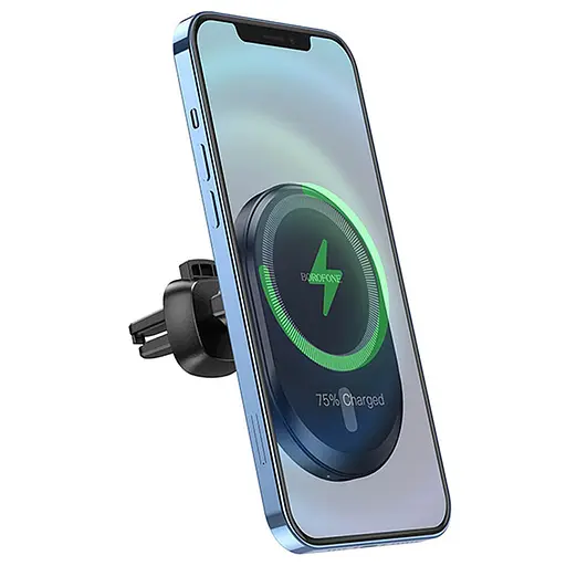 Автотримач з БЗУ Borofone BH201 Чорний - фото 3