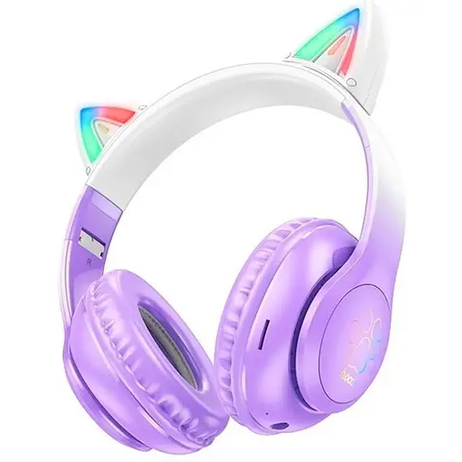 Беспроводные наушники Bluetooth Hoco W42 White/Purple Box
