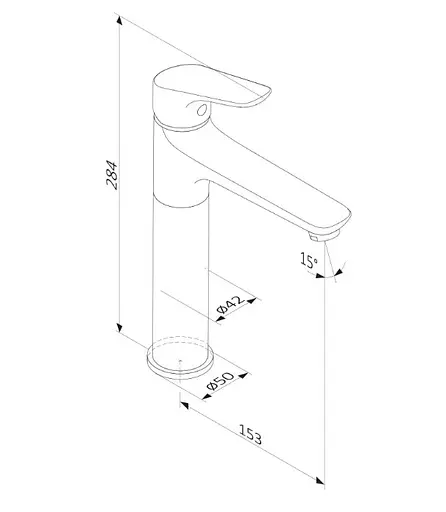 Змішувач для раковини DAMIXA Origin Bit (770250300) - фото 5