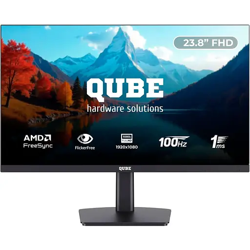 Монитор 23.8" QUBE V24F100-PLUS FHD IPS 100hz (V24F100-PLUS) - фото 1