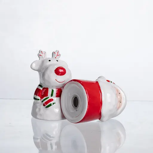 Набір для спецій з порцеляни Yiwu New Year 2 баночки для солі та перцю по 100 мл CR-1-36  - фото 4