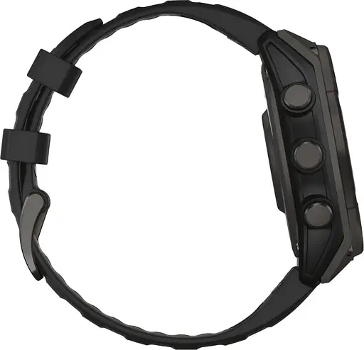 Смарт-часы Garmin Fenix 8, 51mm Solar Sapphire Carbon Gray DLC Titanium w. Black/Pebble Gray S. Band 010-02907-10/11/7 - фото 6