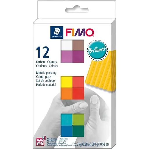Набор пластики "Brilliant Colours" 12х25г Fimo