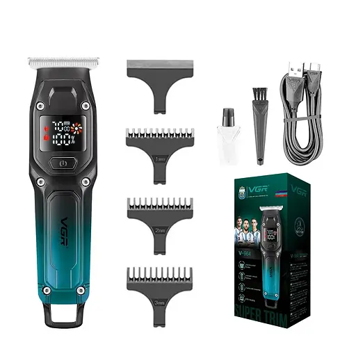 Чоловічий тример Barber VGR V-964 машинка для стрижки бороди та вусів