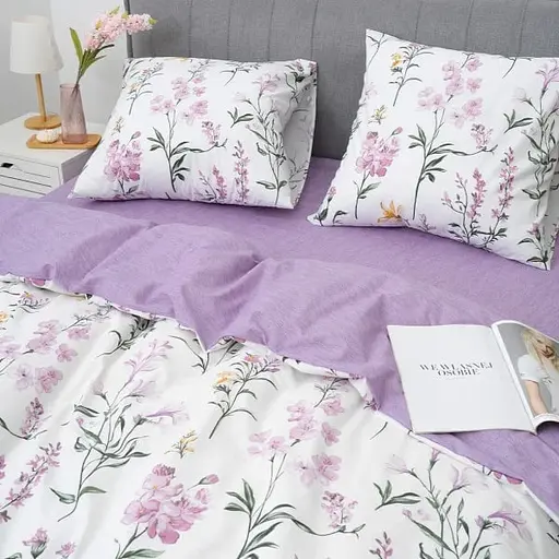 Комплект постільної білизни Viluta полуторний ранфорс 25366 100% бавовна - фото 2