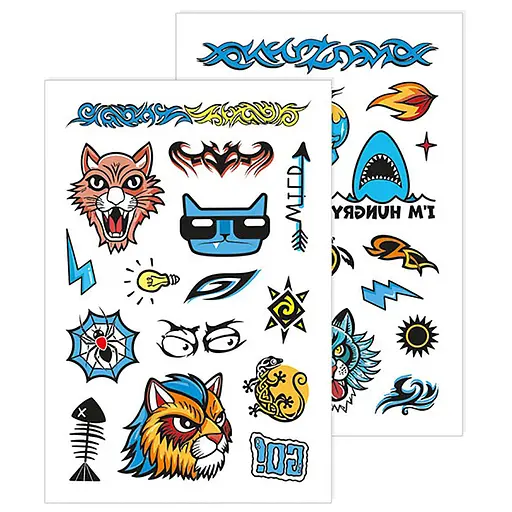 Временные татуировки для старших мальчиков Акула Ранок 10100699, 2 листа - фото 1