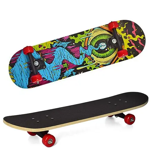 Скейт, 70x20 см, подвеска, PVC колеса, 7 слоев, MS0354-3 (в ассортименте)