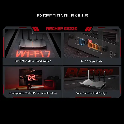 Маршрутизатор - роутер Wi-Fi 7 - TP-LINK Archer GE230 - фото 7