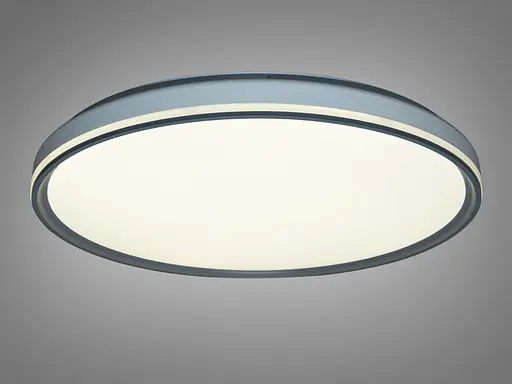 Світлодіодна смарт люстра таблетка, без пульта, 72W, сіра - фото 2