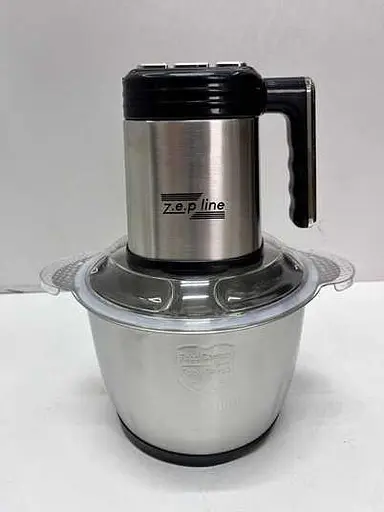 Измельчитель Zepline ZP-00219 6в1 с двумя чашами стекло и нержавеющая сталь 3000 Вт Серебристый - фото 6