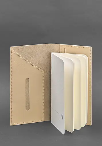 Шкіряний тревел-кейс 3.1 світло-бежевий - фото 4