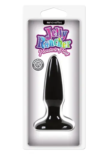 Анальна пробка Jelly Rancher Pleasure Plug Mini 8.5 см (чорний) - фото 2