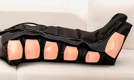 Массажер для ног Luyao LY-670 воздушно-компрессионный 6 камер (3 режима) Черный - фото 9