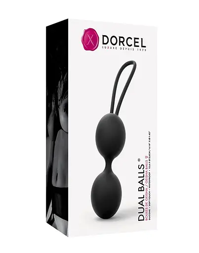 Вагинальные шарики Dorcel Dual Balls, 15.6 см, черный - фото 5