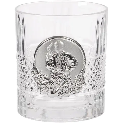 Подарунковий набір склянок Boss Crystal "Козаки" зі срібними накладками - фото 4