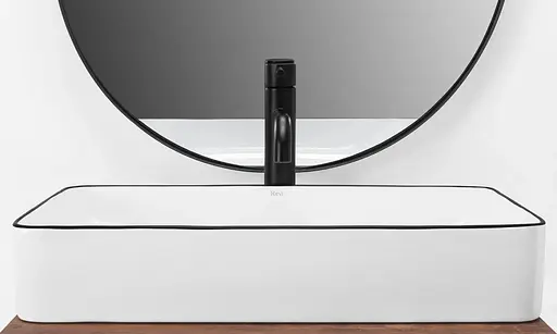 Умивальник Rea Denis Edge накладний білий REA-U6513, Білий - фото 3