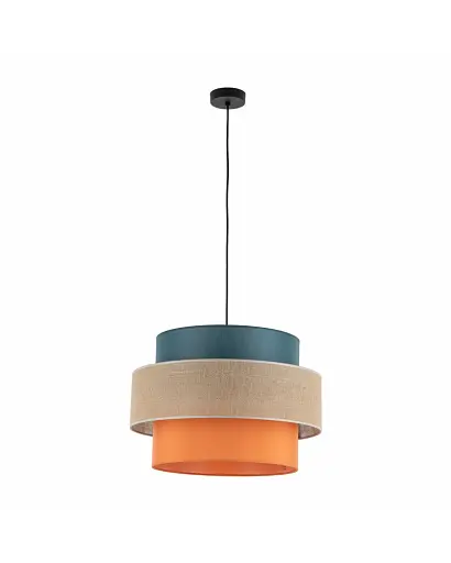 Підвісний світильник, люстра Tk Lighting 2758 Duo Juta E27 1x15W IP20 - фото 1