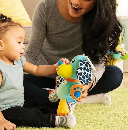 М'яка іграшка підвіска Lamaze Собачка зі звуком L27023 - фото 5