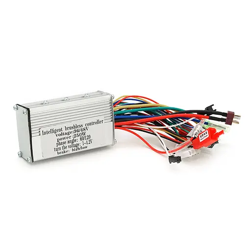 Бесщеточный интеллектуальный двухрежимный контроллер для электротранспорта 36V/48V-250W 18A - фото 1