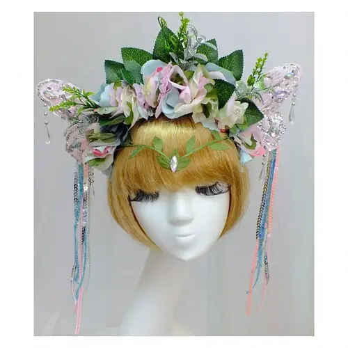 Обруч Фея Butterfly с фатой - фото 1