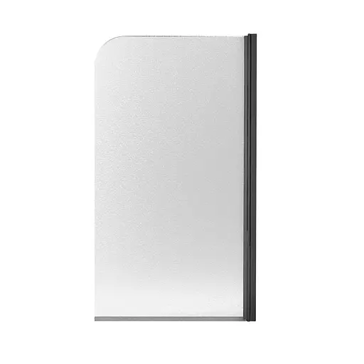 Шторка для ванны Qtap Standard BLM407513APR стекло Pear 6 мм, 75x130 см, правая, Правая, матовый, Черный матовый - фото 1