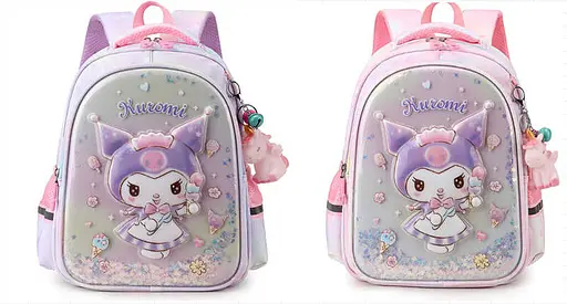 Рюкзак Kuromi, твердий корпус, 2 відділення, 2 бокові кишені, 1 внутрішня, C71647 (В асортименті) - фото 6