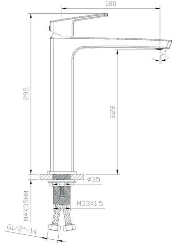 Смеситель для умывальника Imprese Grafiky ZMK041807011 Графит - фото 2