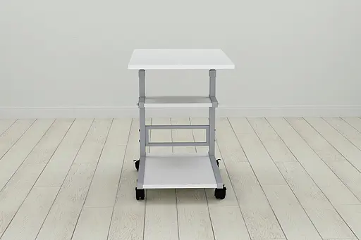 Стіл приставний Ferrum-decor Адан 62x40x60 метал Сірий ДСП Білий 16мм (FRD-102498) - фото 3