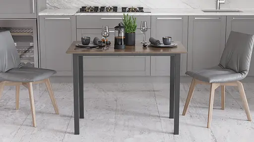 Стіл універсальний Knap Ferrum-decor 750x1200x700 Чорний метал ДСП Дуб Сонома Трюфель 16 мм (FRD-106374) - фото 3