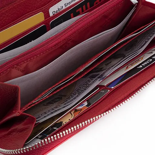 Кожаный женский кошелек (ST45-2) ST Leather 20х10х2.5 см acs0015551 - фото 4