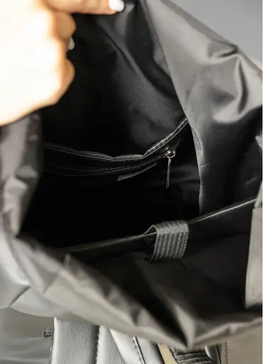 Жіночий рюкзак Sambag RollTop Hacking чорний принт "Zebra" 41 х 30 х 16 см (24460146) - фото 9