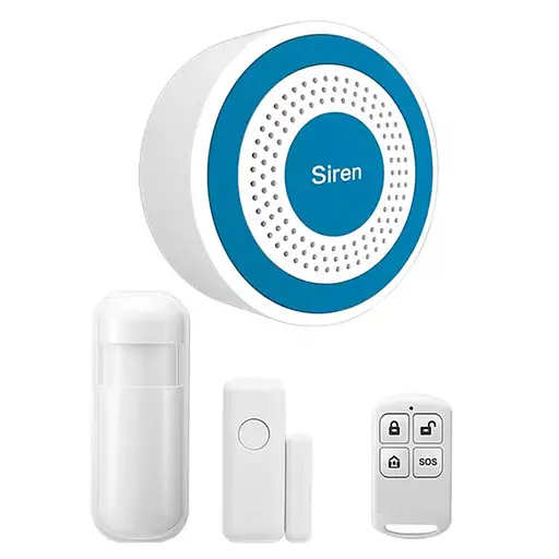 Локальна бездротова система сигналізації з сиреною Nectronix PE-519-C, 2 датчика, 1 пульта (100214-8881-8891-8901)