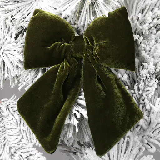 Украшение декоративное Yes! Fun Бант 24x18 см темно-зеленое (975081) - фото 5