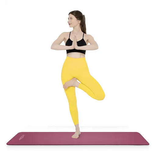 Коврик (мат) спортивный 4FIZJO NBR 180 x 60 x 1 см для йоги и фитнеса Burgundy (P-5905973406703) - фото 7