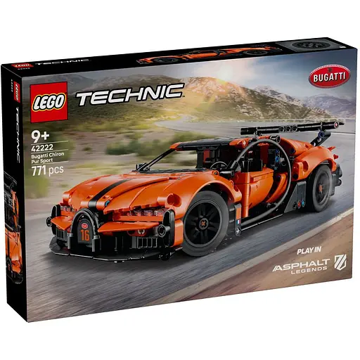 Конструктор LEGO Technic Bugatti Chiron Pur Sport 771 деталь (42222).