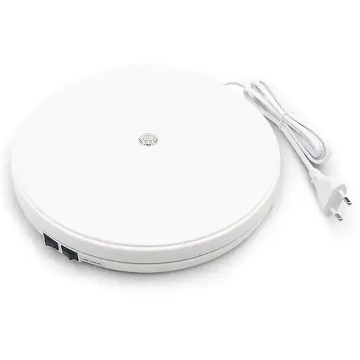 Поворотный стол Heonyirry C250 для предметной съемки 3D с подсветкой автоматический диаметр 25 см белый - фото 2