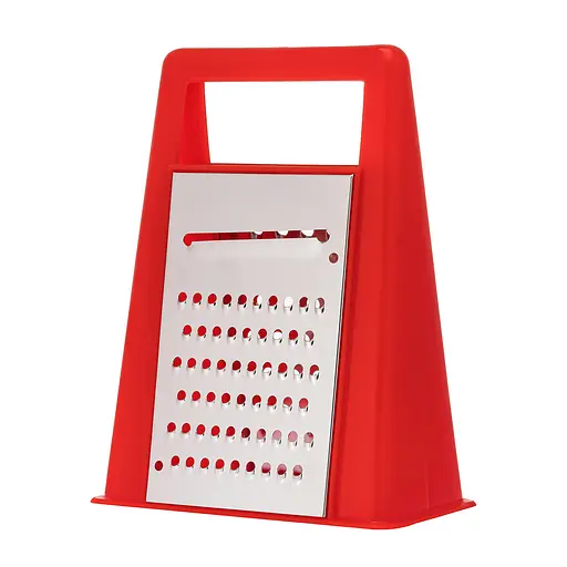 Тертка конус для овочів та фруктів 2-стороння з нержавіючої сталі у пластиковому корпусі (висота 19 см), Kitchette 84008 - фото 2