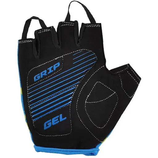 Велоруковицы детские Grey's с короткими пальцами и гелевыми вставками, сине-черные (размер 13-14) GR18725 - фото 2
