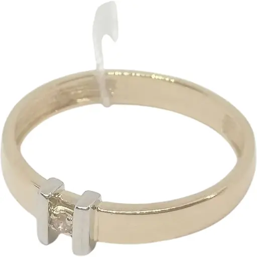 Золотые кольца Столичная Ювелирная Фабрика с фианитом. 141072КБ 16,5