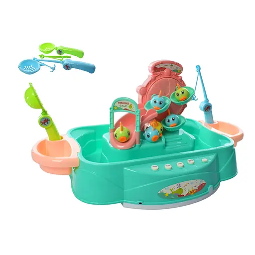 Риболовля, звук, мелодії, історії англійською, 6 рибок, вудка, сачок, 156-4C (В асортименті) - фото 3