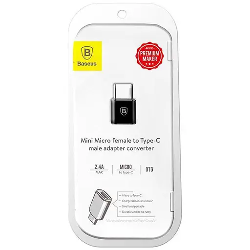Адаптер переходник Baseus micro Usb на Type-C - фото 3