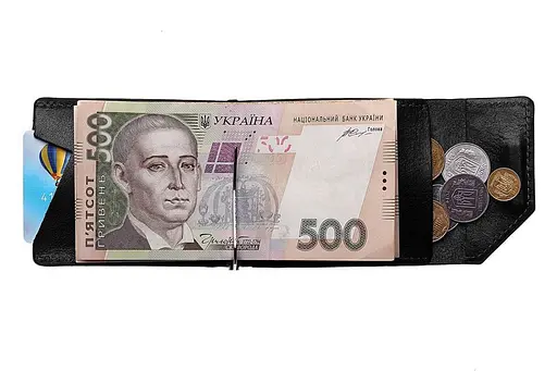 Зажим для денег глянец, черный Grande Pelle acs0032189 - фото 5