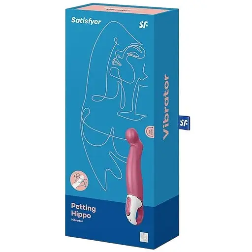 Вібратор для точки G Satisfyer Vibes Petting Hippo 25.5 см рожевий