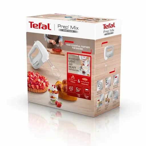 Міксер ручний Tefal Prep'Mix сірий 450 Вт (HT450B38) - фото 10