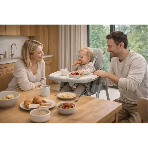 Стілець для годування дитини VELANO Nexi, light grey - фото 4