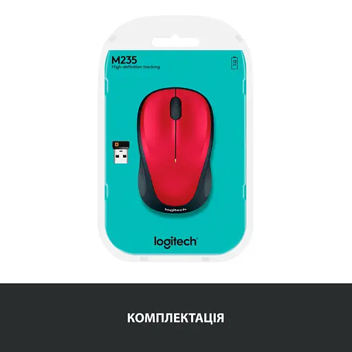 Мишка Logitech M235 Red (910-002496) - фото 5
